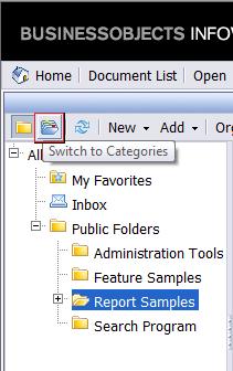 Viewing SAP Crystal Reports by Folder or Category